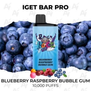 IGET Bar Pro Blueberry Raspberry Bubble Gum 10000 Puffs