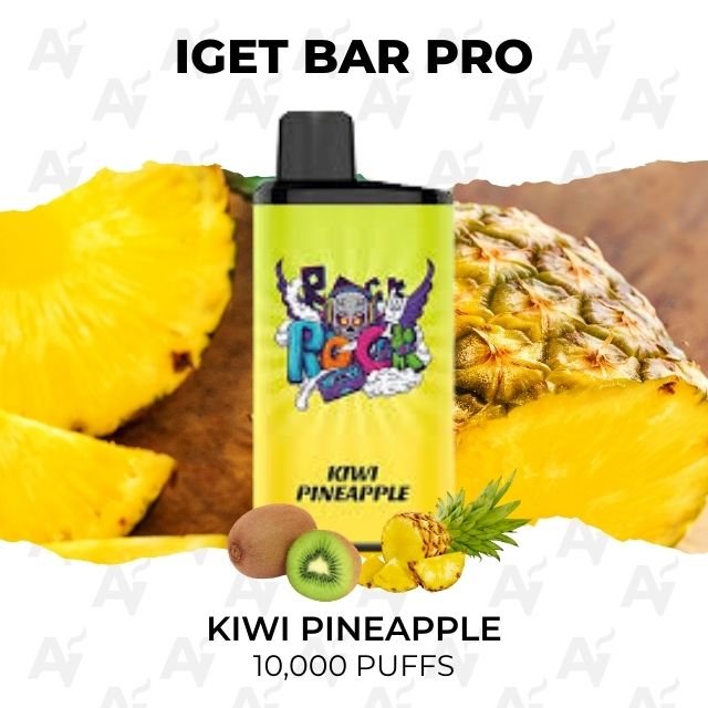 iget bar pro kiwi pineapple 10000 puffs IGET Bar Pro Kiwi Pineapple 10000 Puffs
