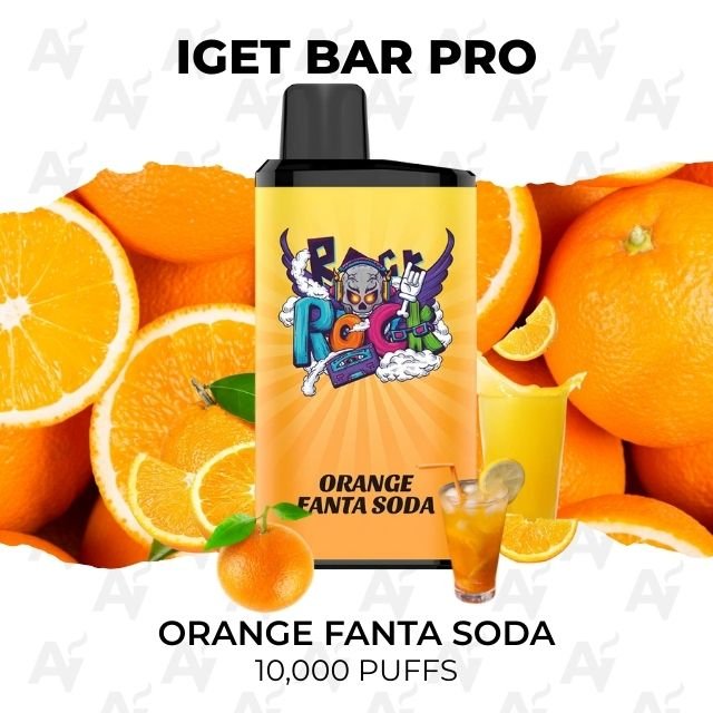 iget bar pro orange fanta soda 10000 puffs IGET Bar Pro Orange Fanta Soda 10000 Puffs