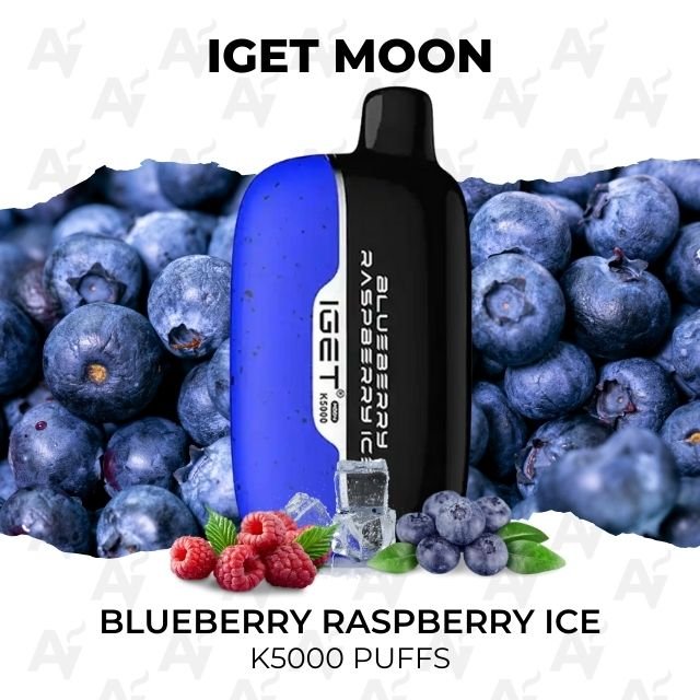 iget moon blueberry raspberry ice 5000 puffs IGET Moon Blueberry Raspberry Ice 5000 Puffs