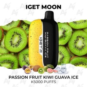 IGET Moon Passion Fruit Kiwi Guava Ice 5000 Puffs