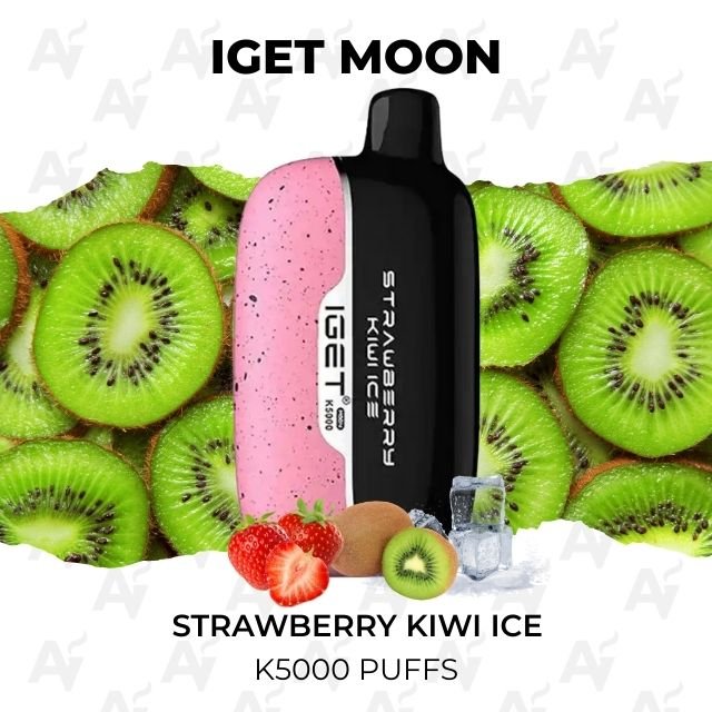 iget moon strawberry kiwi ice 5000 puffs IGET Moon Strawberry Kiwi Ice 5000 Puffs