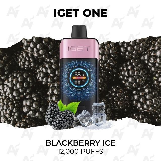 iget one blackberry ice 12000 puffs IGET One Blackberry Ice 12000 Puffs