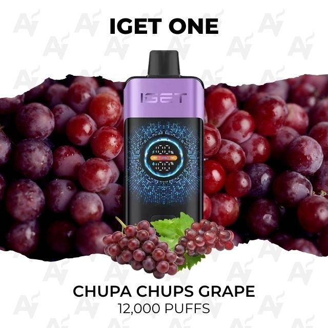 iget one chupa chups grape 12000 puffs IGET One Chupa Chups Grape 12000 Puffs