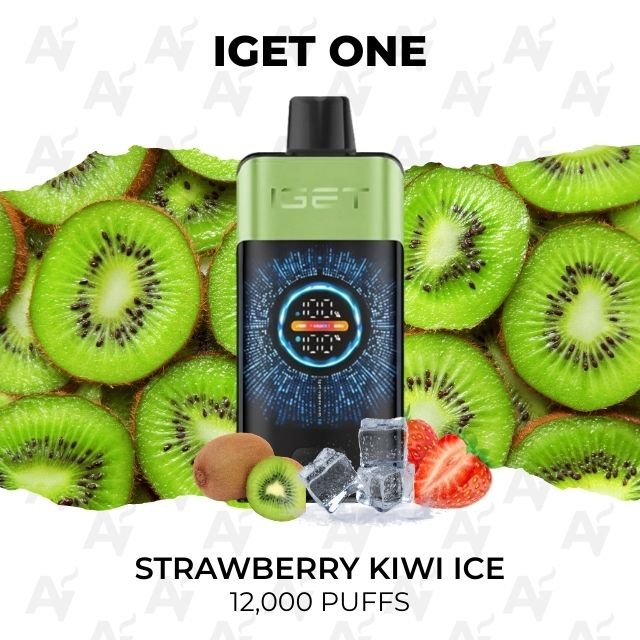 iget one strawberry kiwi ice 12000 puffs IGET One Strawberry Kiwi Ice 12000 Puffs