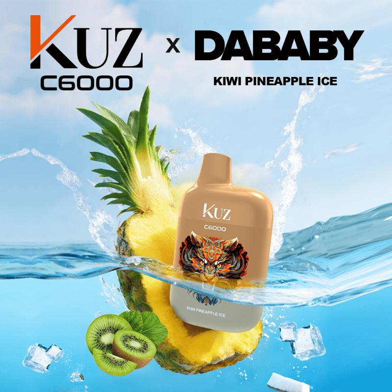 kuz kiwi pineapple ice 6000 puffs KUZ Kiwi Pineapple ICE 6000 Puffs