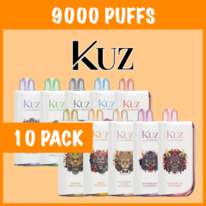10 Pack KUZ Ultra Mixed Flavours 9000 Puffs