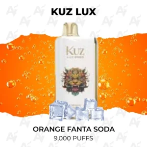 KUZ Lux Orange Fanta Soda 9000 Puffs