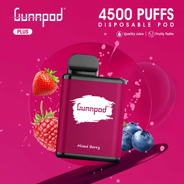 gunnpod plus mixed berry 4500 puffs Gunnpod Plus Mixed Berry 4500 Puffs