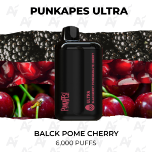 Punkapes Ultra Black Pomegranate Cherry 6000 Puffs