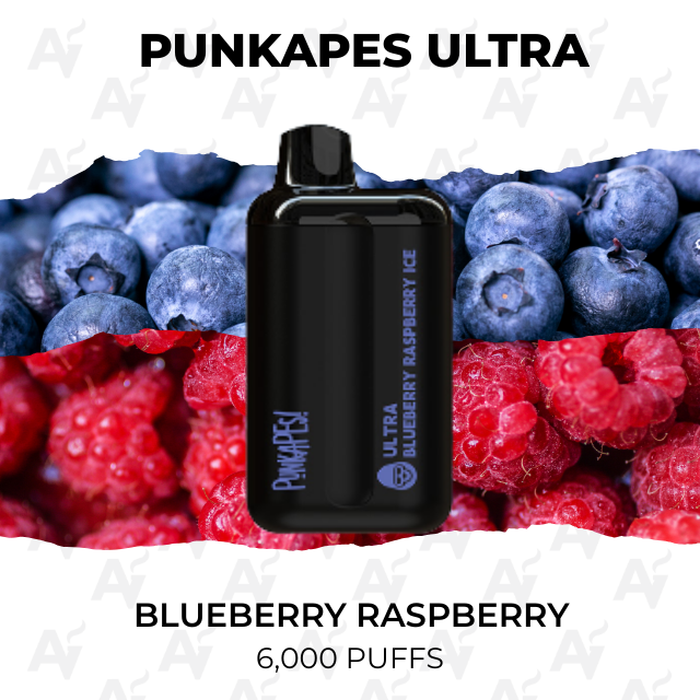 punkapes ultra blueberry raspberry 6000 puffs Punkapes Ultra Blueberry Raspberry 6000 Puffs