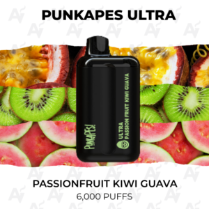 Punkapes Ultra Passionfruit Kiwi Guava 6000 Puffs