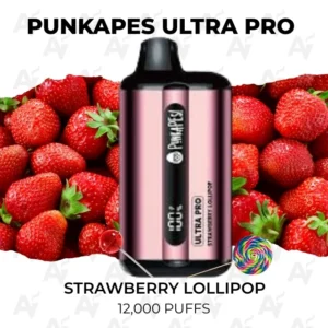 Punkapes Ultra Pro Strawberry Lollipop 12000 Puffs