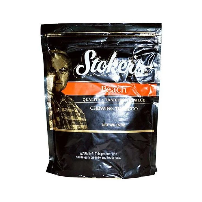 stoker's peach 16oz loose leaf chewing tobacco Stoker's Peach 16oz Loose Leaf Chewing Tobacco