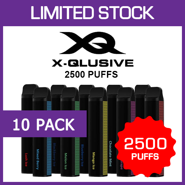 10 pack x qlusive x qlusive 10 2500 puffs 10 Pack X - Qlusive X - Qlusive - 10 2500 Puffs