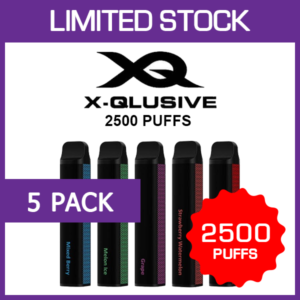 5 Pack X - Qlusive X - Qlusive - 5 2500 Puffs